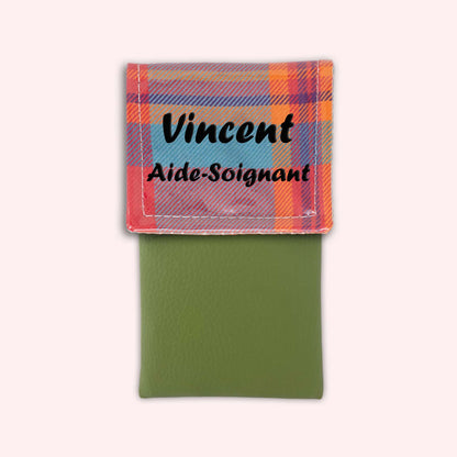 Pochette aimantée Madras Caraibes