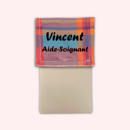 Pochette aimantée Madras Caraibes