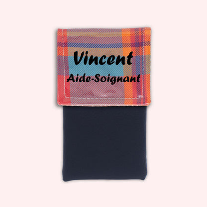Pochette aimantée Madras Caraibes