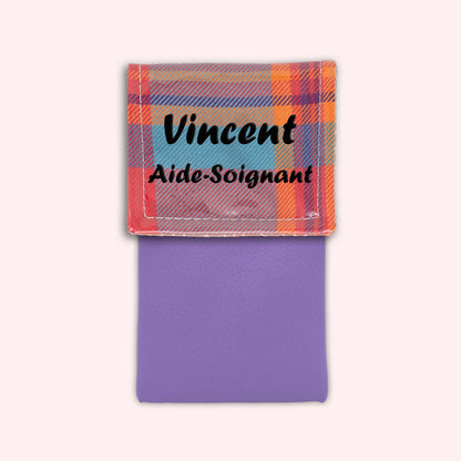 Pochette aimantée Madras Caraibes