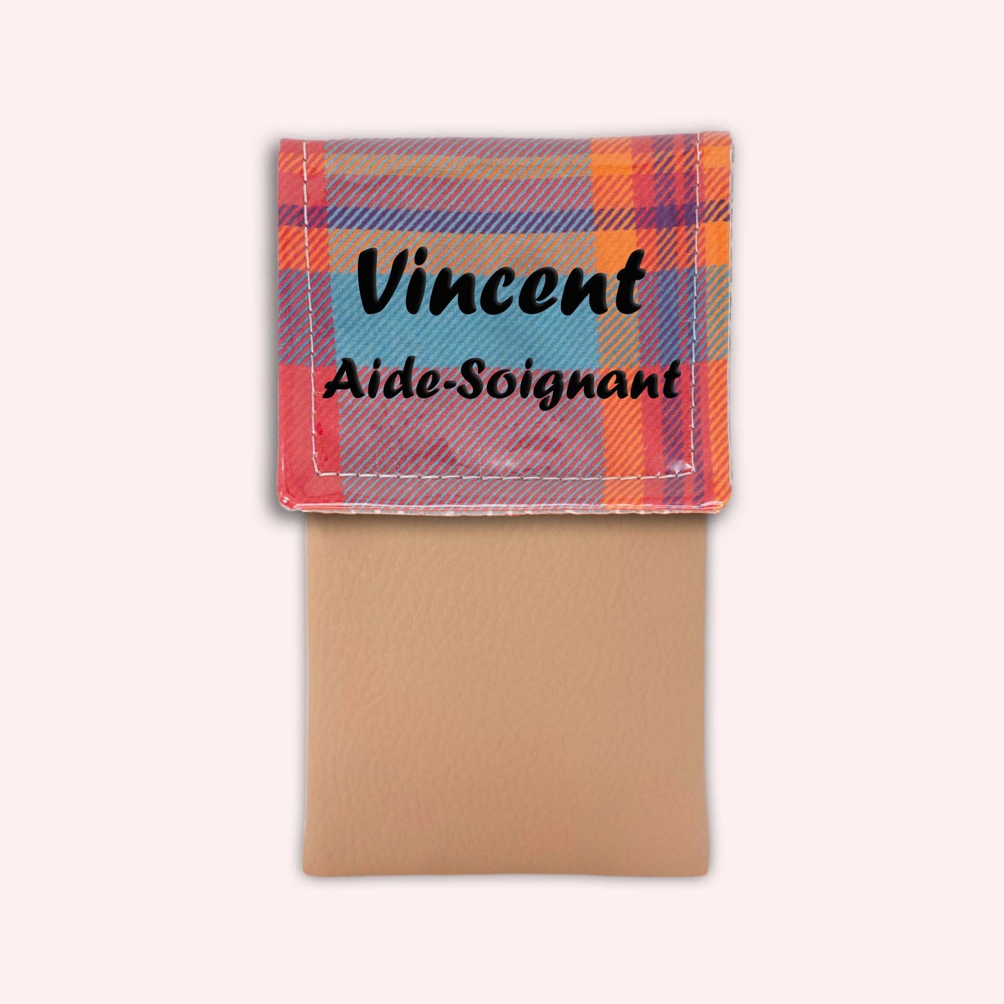Pochette aimantée Madras Caraibes