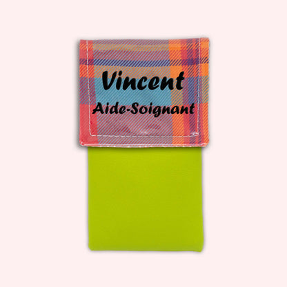 Pochette aimantée Madras Caraibes