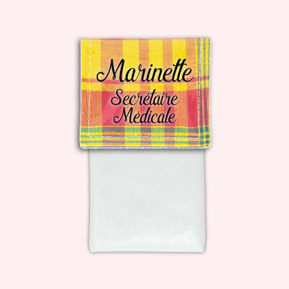 Pochette aimantée Madras St Barth