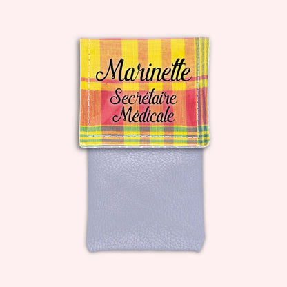 Pochette aimantée Madras St Barth