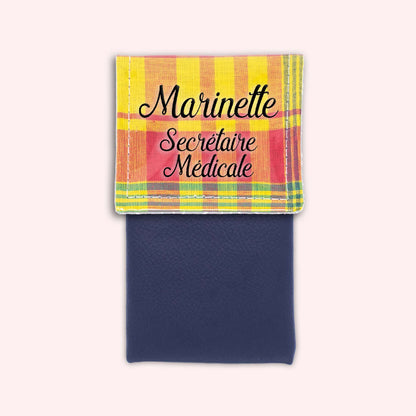 Pochette aimantée Madras St Barth