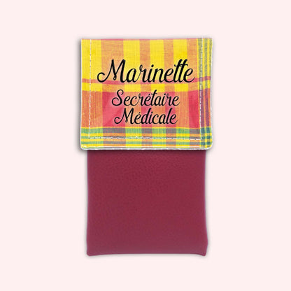 Pochette aimantée Madras St Barth