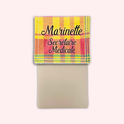 Pochette aimantée Madras St Barth