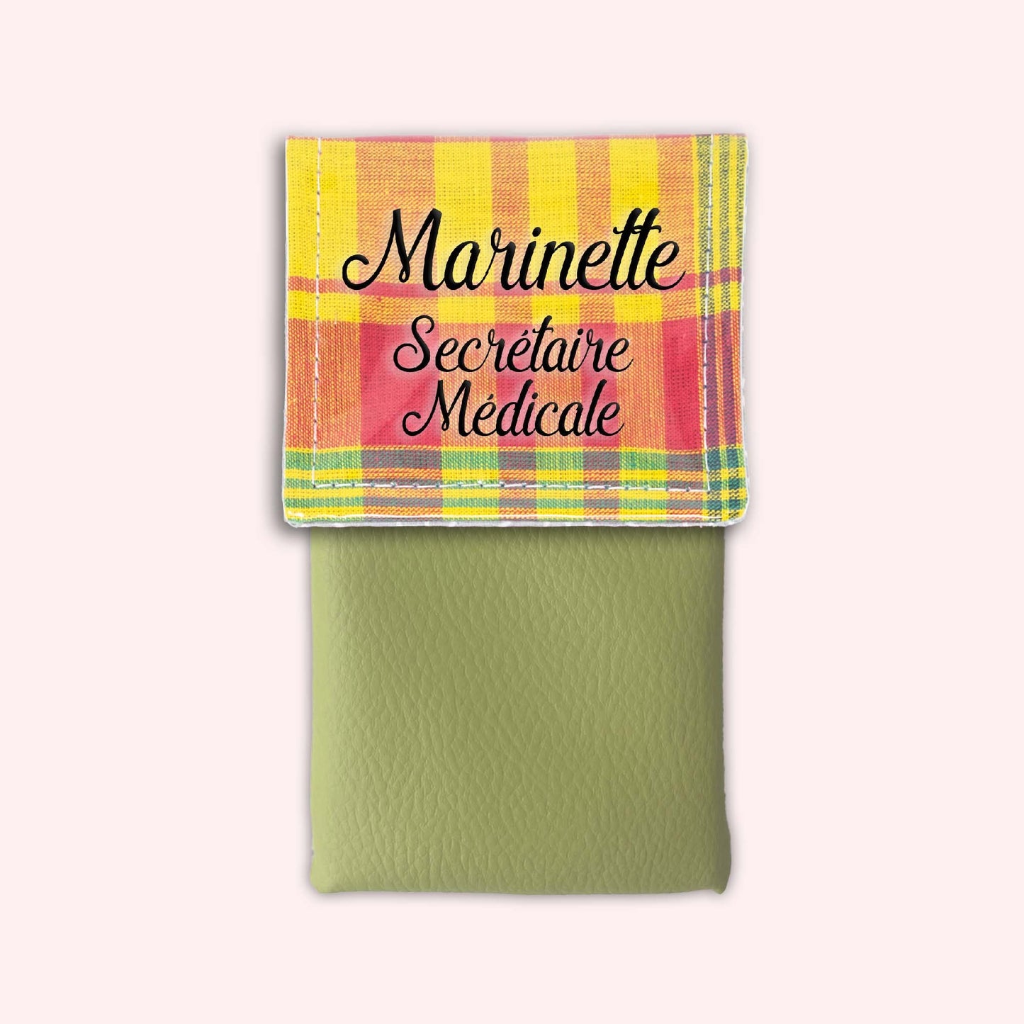 Pochette aimantée Madras St Barth