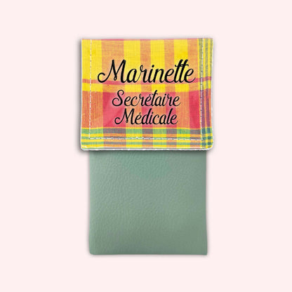 Pochette aimantée Madras St Barth
