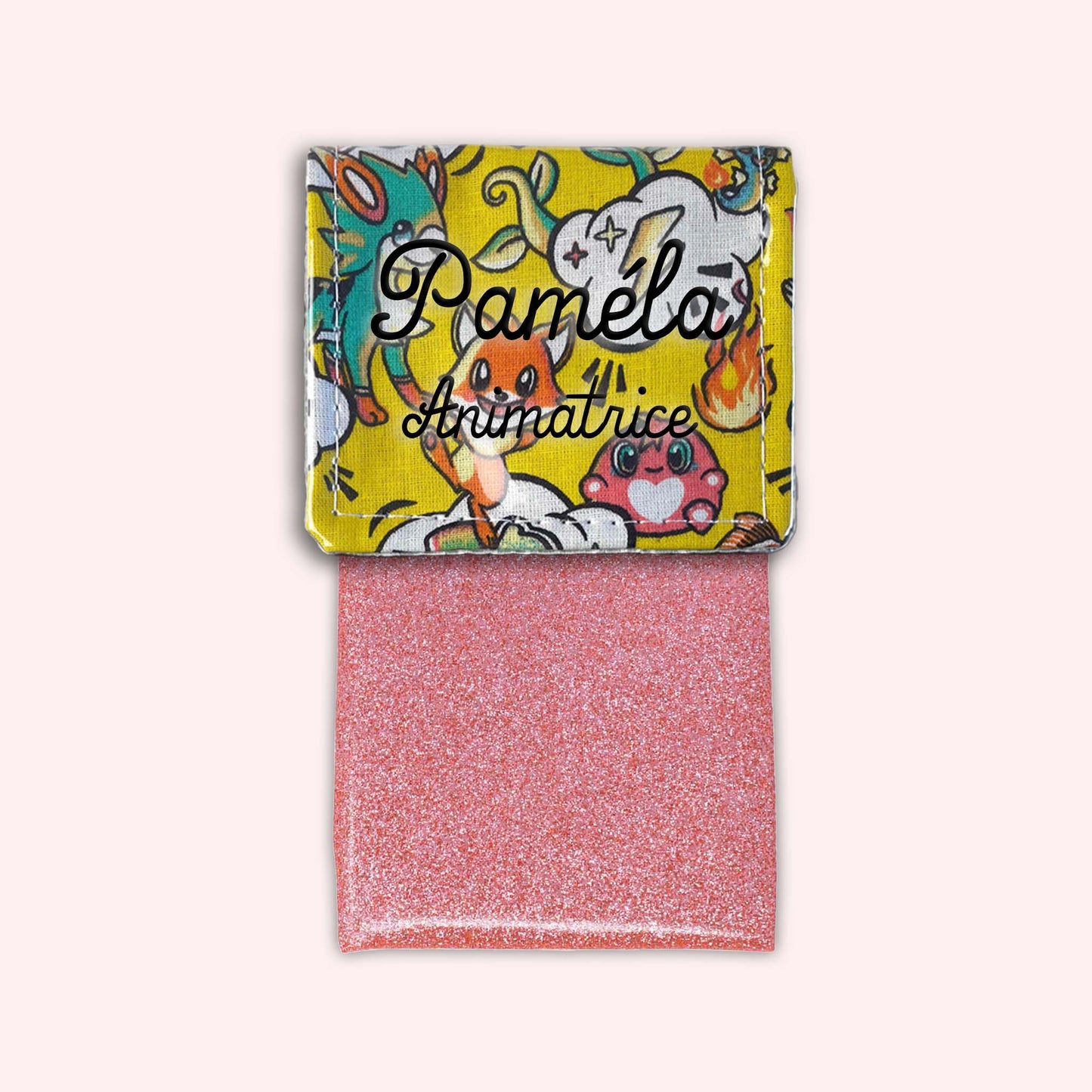 Pochette aimantée Manga Jaune