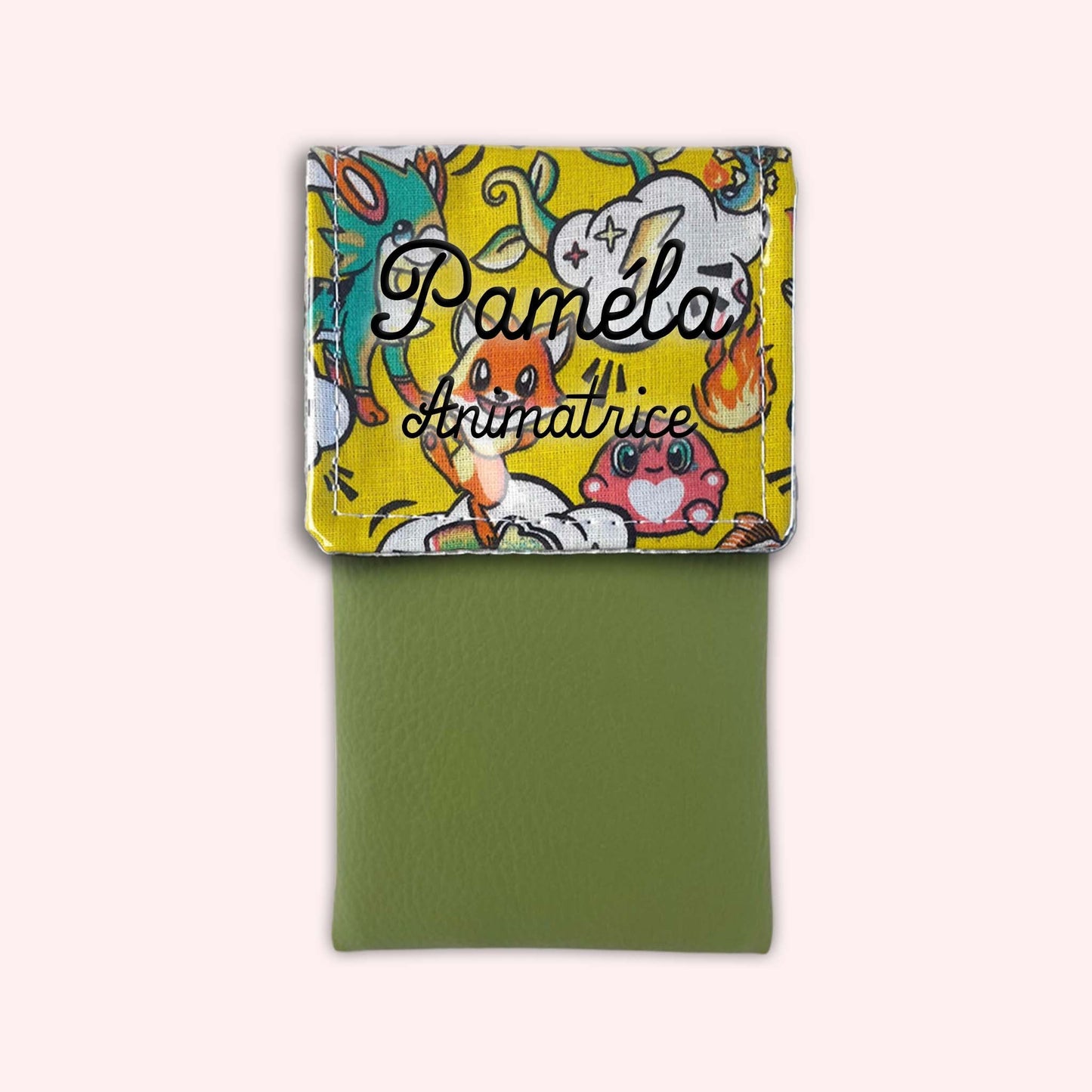 Yellow Manga Magnetic Pouch