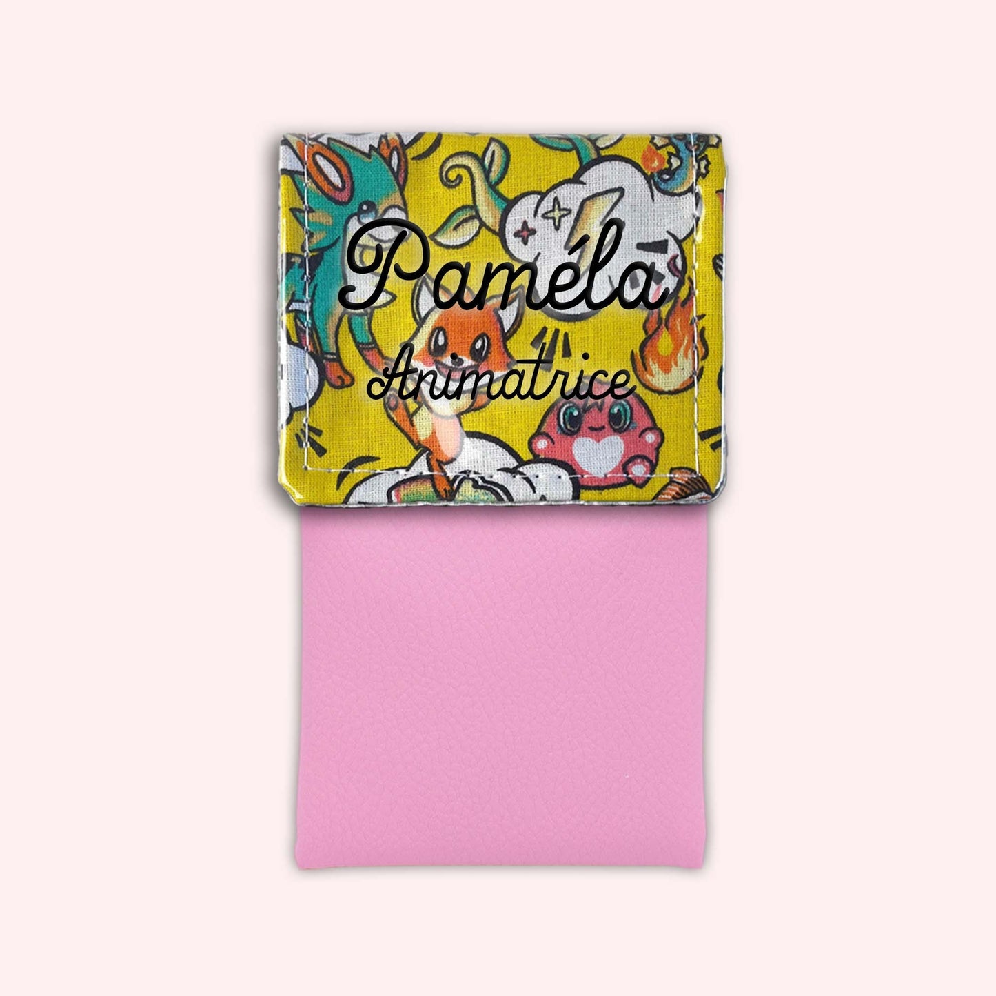 Yellow Manga Magnetic Pouch