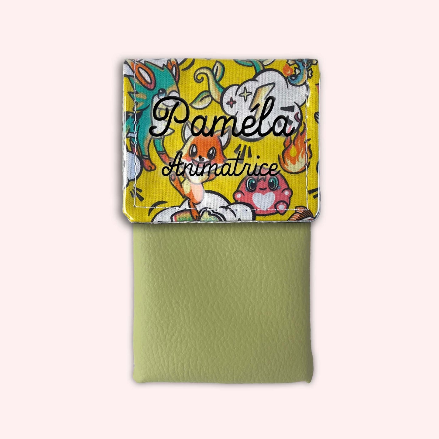 Yellow Manga Magnetic Pouch