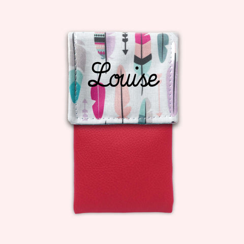 Pochette aimantée Plumes