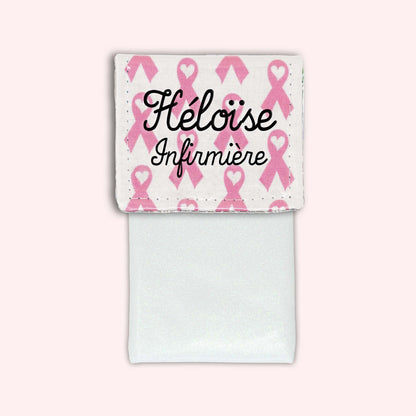Pochette aimantée Rubans Roses