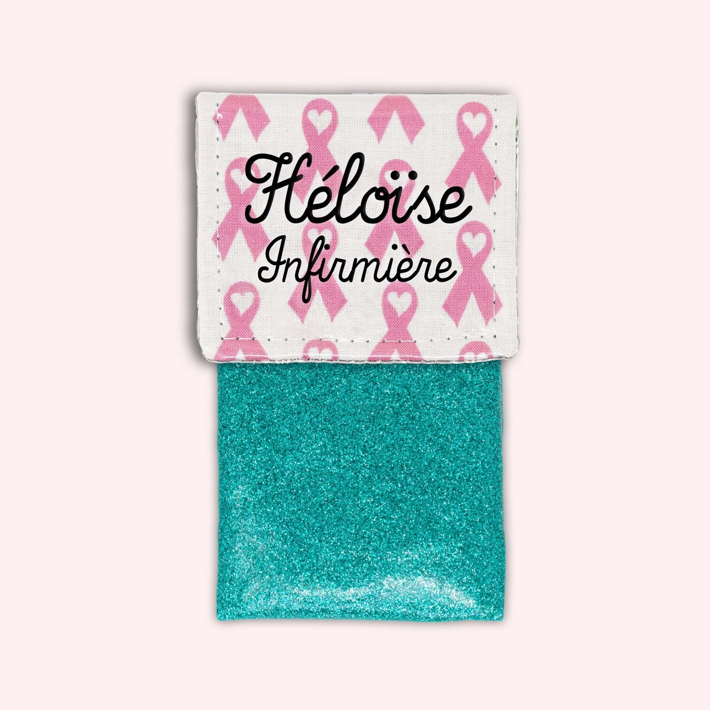 Pochette aimantée Rubans Roses