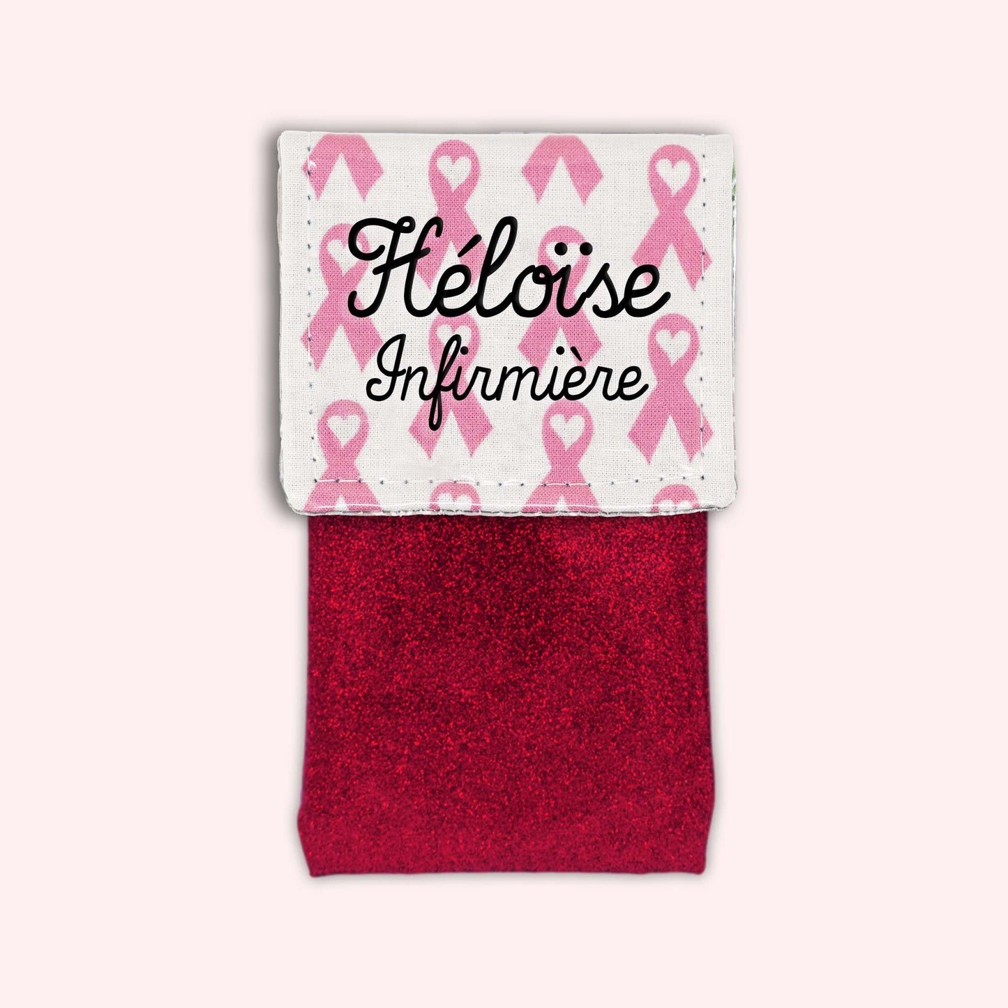 Pochette aimantée Rubans Roses
