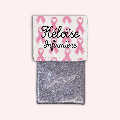 Pochette aimantée Rubans Roses