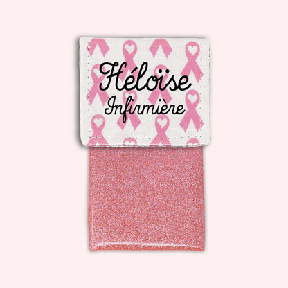 Pochette aimantée Rubans Roses