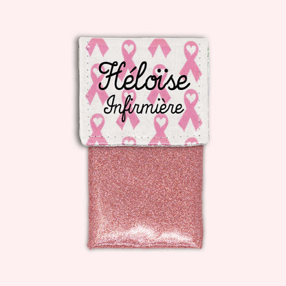 Pochette aimantée Rubans Roses
