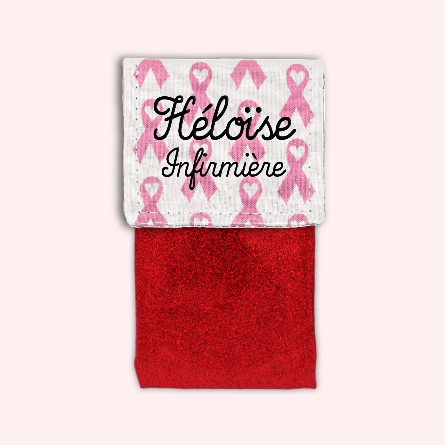 Pochette aimantée Rubans Roses