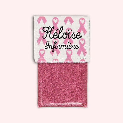 Pochette aimantée Rubans Roses