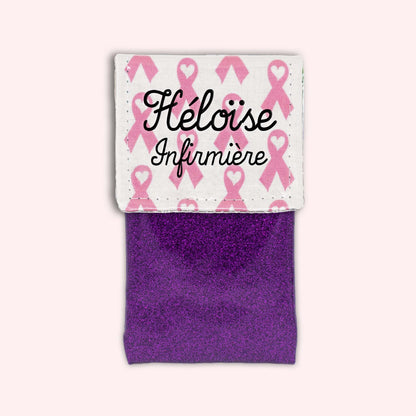 Pochette aimantée Rubans Roses