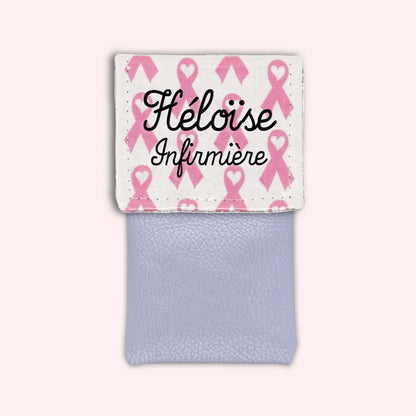 Pochette aimantée Rubans Roses