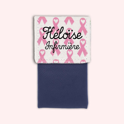 Pochette aimantée Rubans Roses
