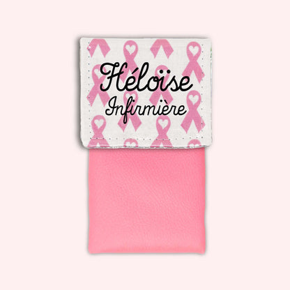 Pochette aimantée Rubans Roses