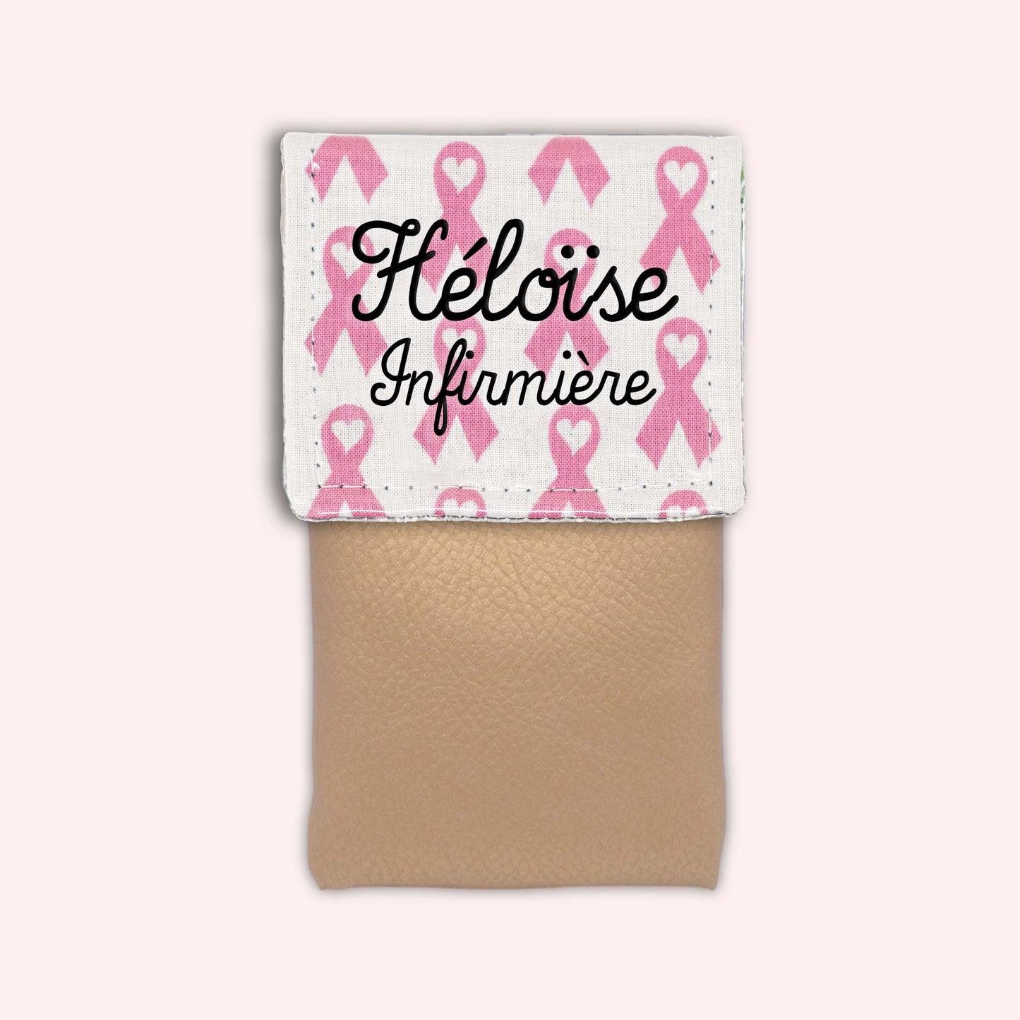 Pochette aimantée Rubans Roses