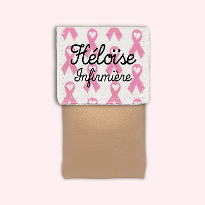 Pochette aimantée Rubans Roses