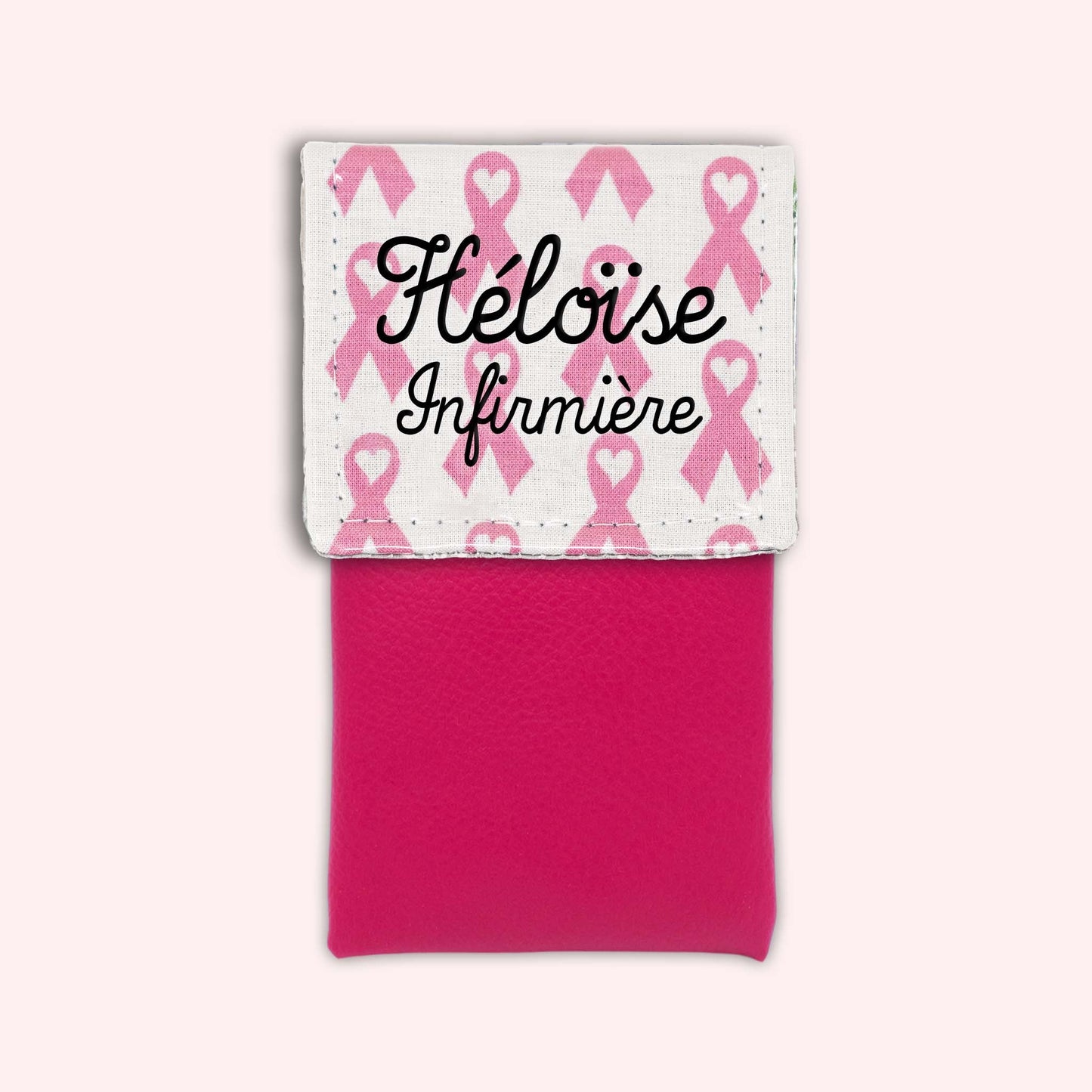Pochette aimantée Rubans Roses