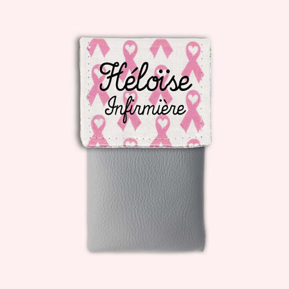 Pochette aimantée Rubans Roses