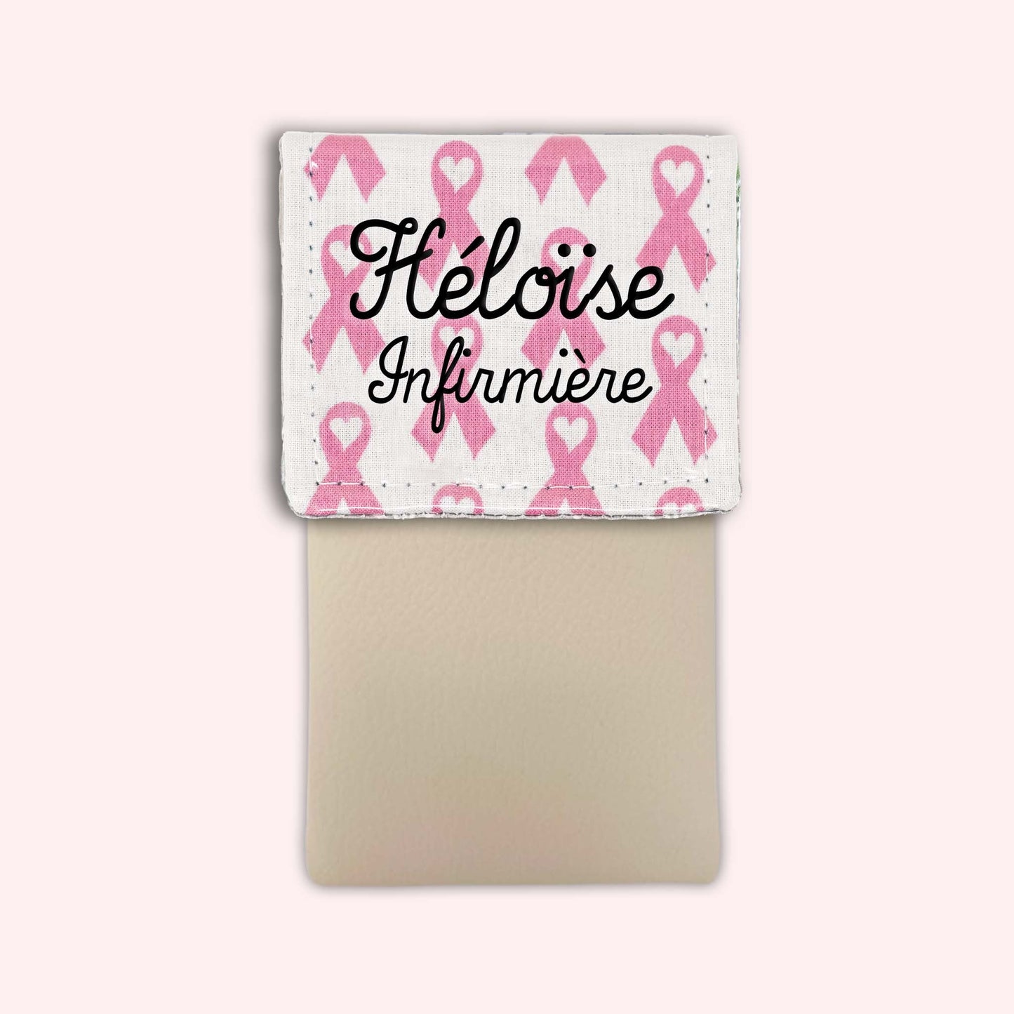 Pochette aimantée Rubans Roses