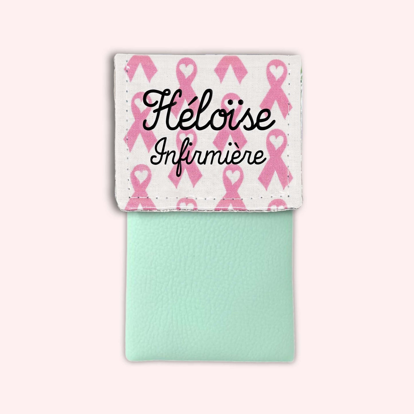 Pochette aimantée Rubans Roses