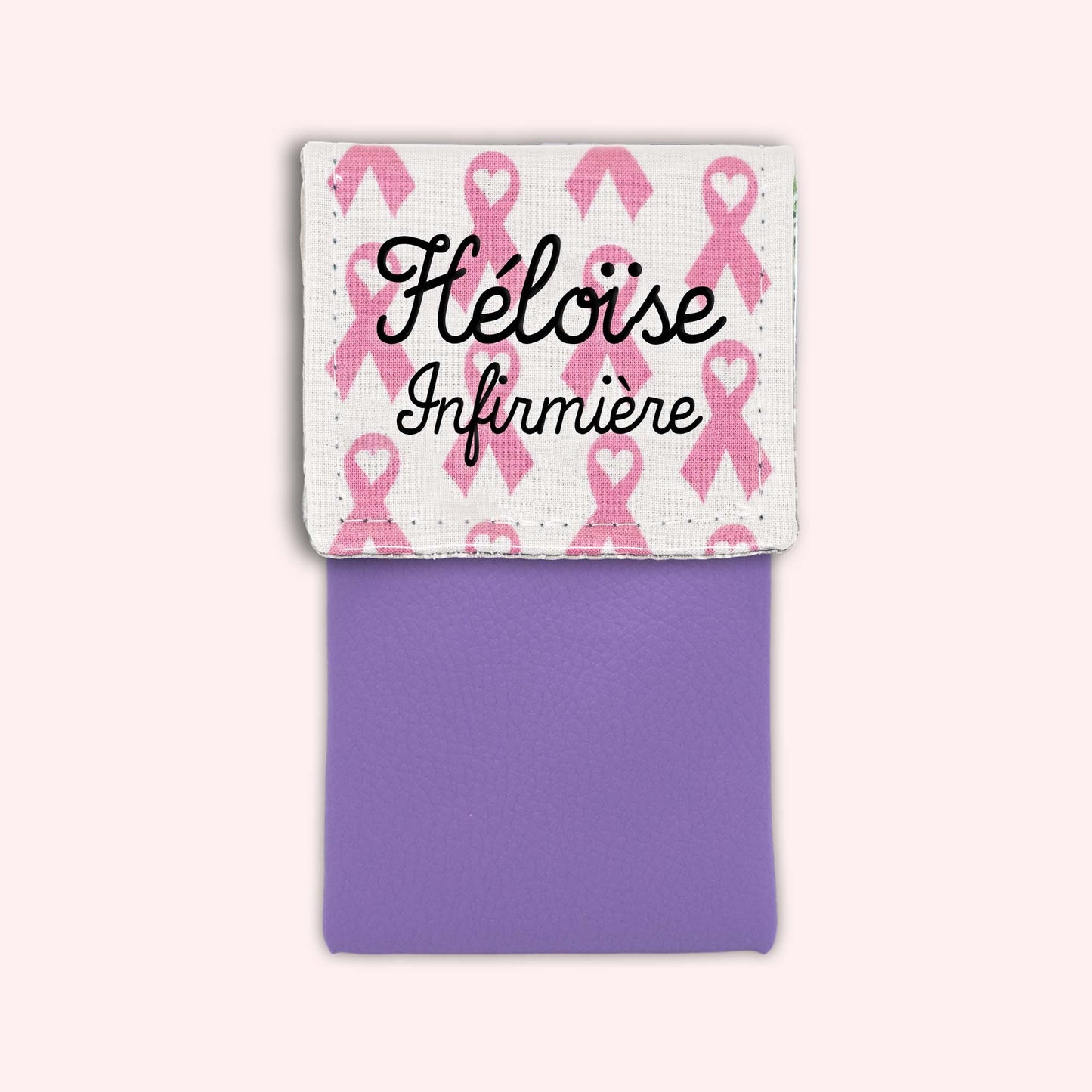 Pochette aimantée Rubans Roses