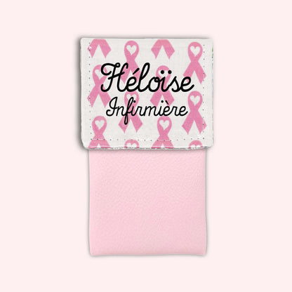 Pochette aimantée Rubans Roses