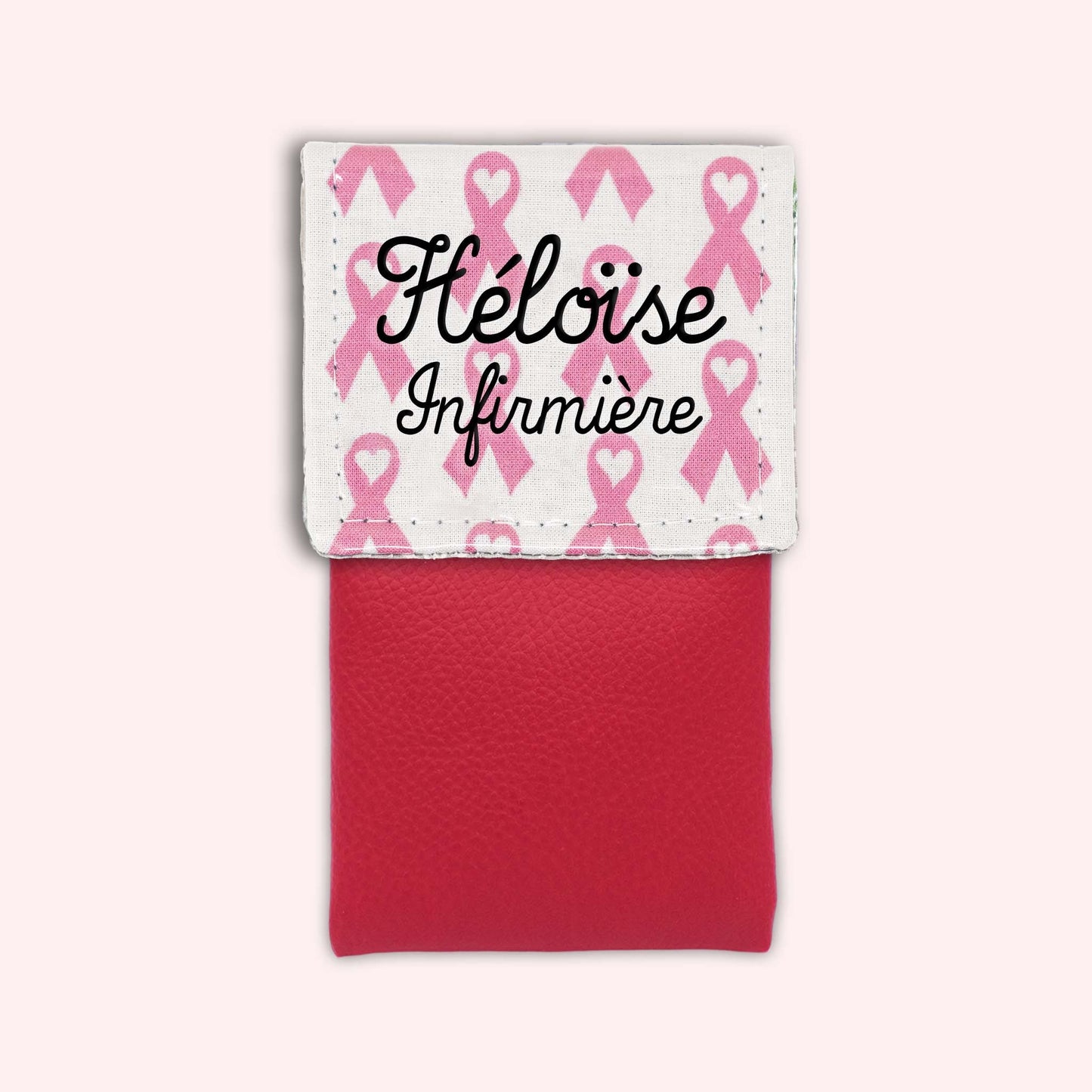 Pochette aimantée Rubans Roses