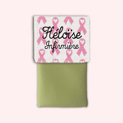 Pochette aimantée Rubans Roses