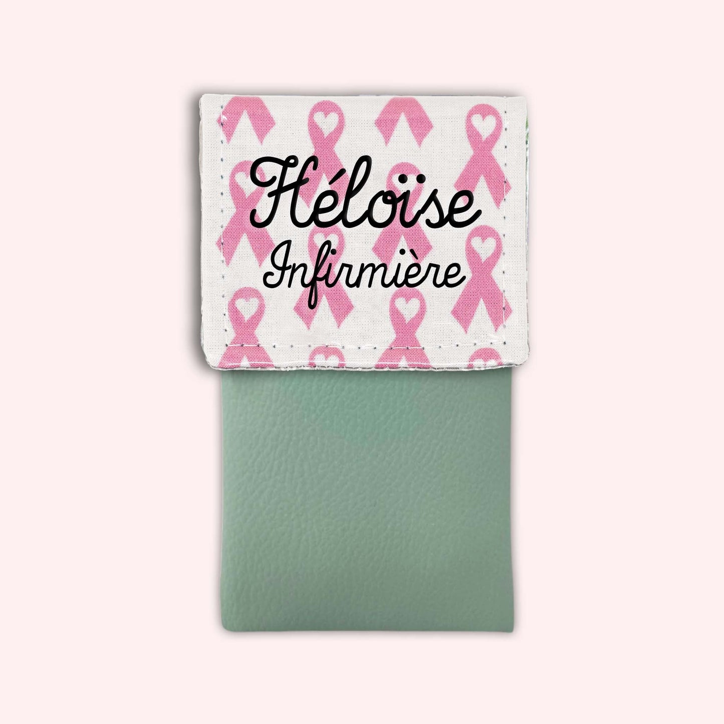 Pochette aimantée Rubans Roses