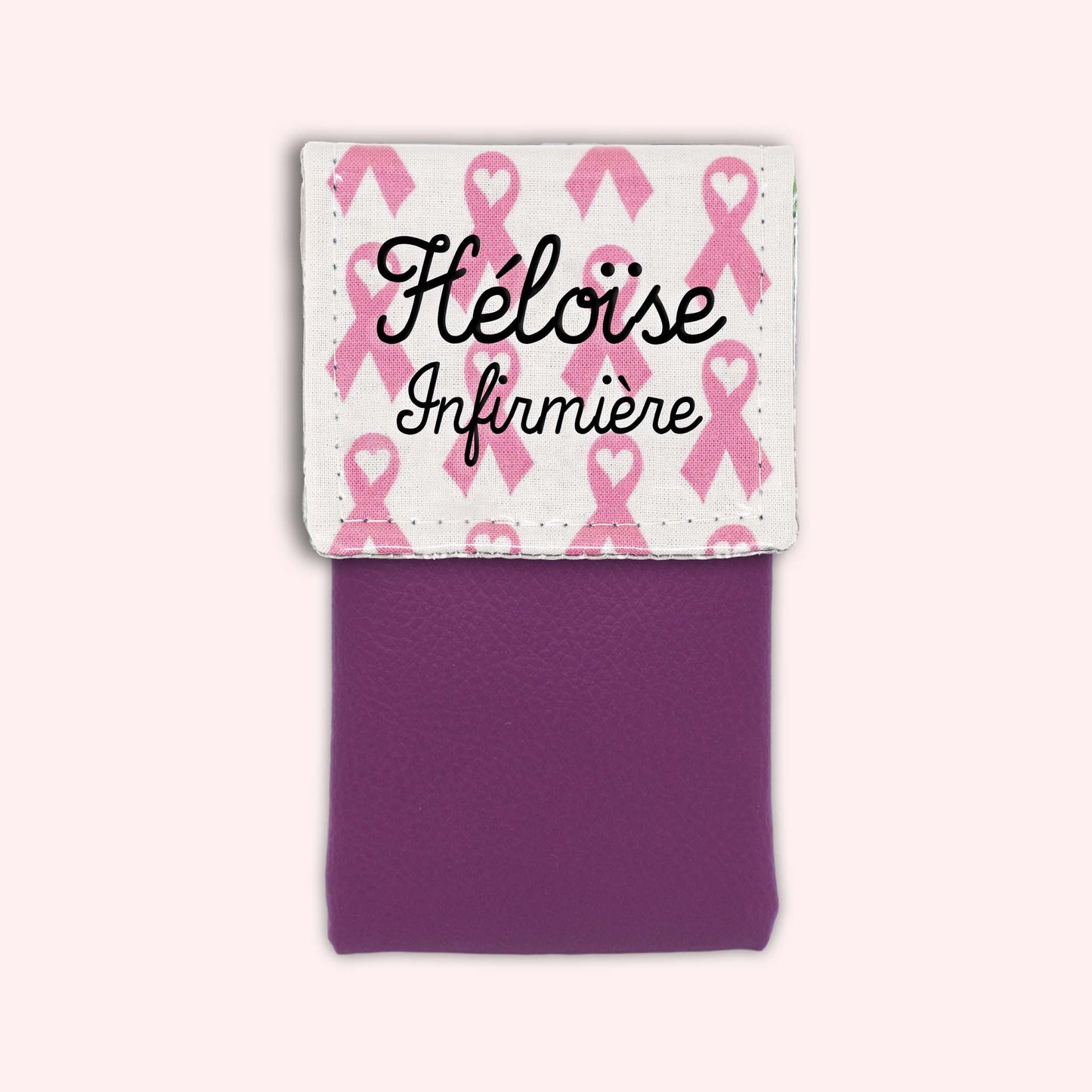 Pochette aimantée Rubans Roses