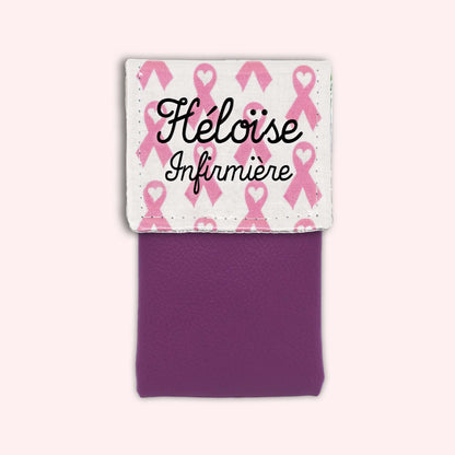 Pochette aimantée Rubans Roses