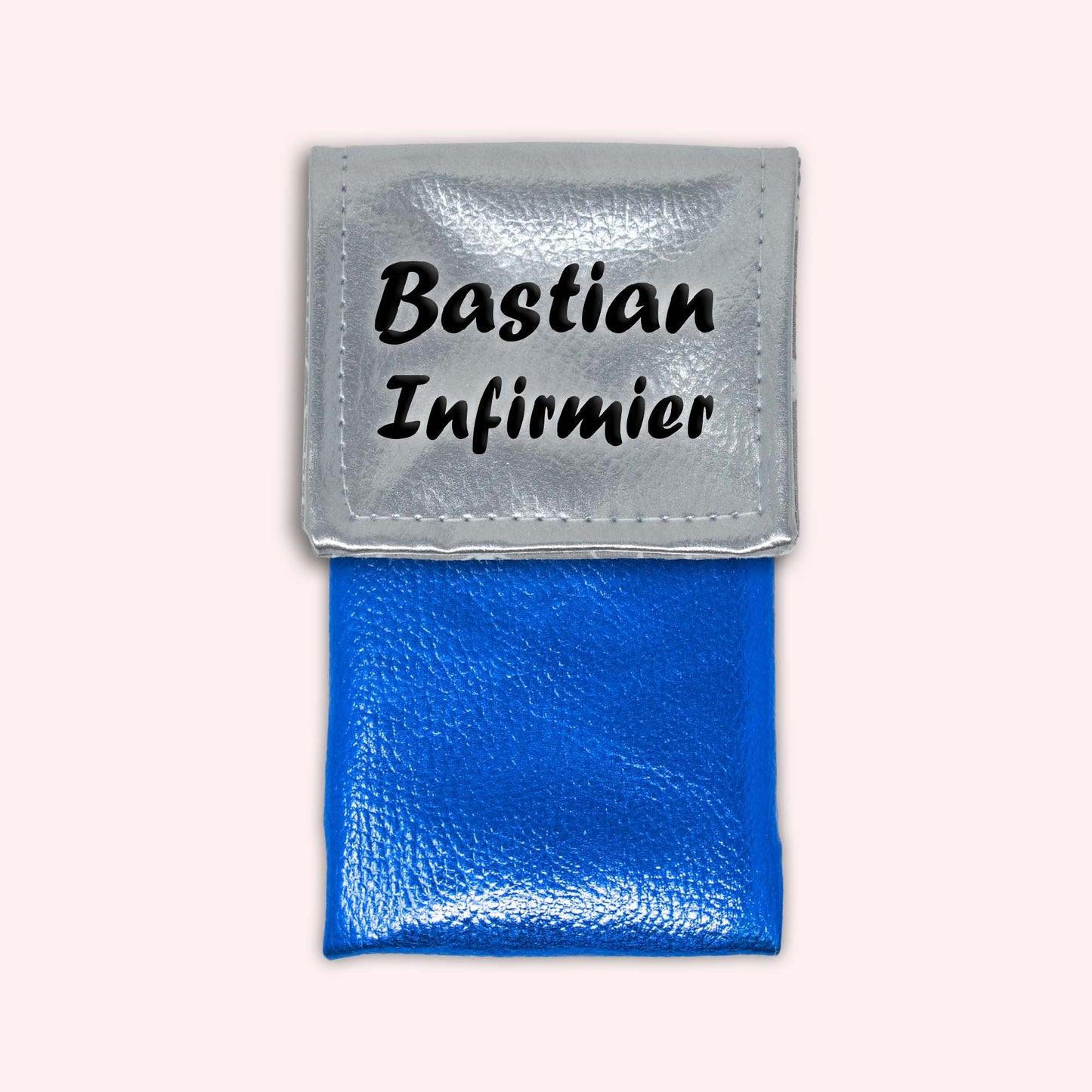 Pochette aimantée Argent métallisé