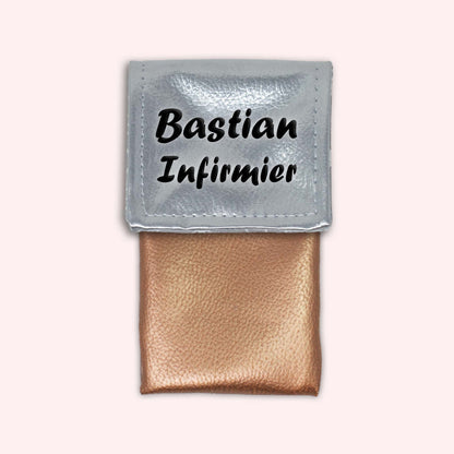 Pochette aimantée Argent métallisé