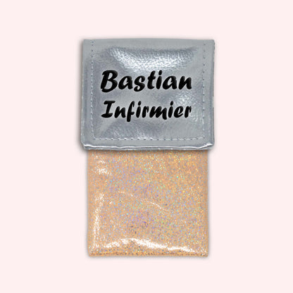 Pochette aimantée Argent métallisé