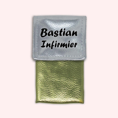 Pochette aimantée Argent métallisé