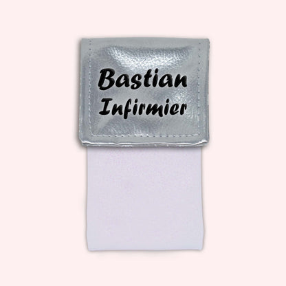 Pochette aimantée Argent métallisé