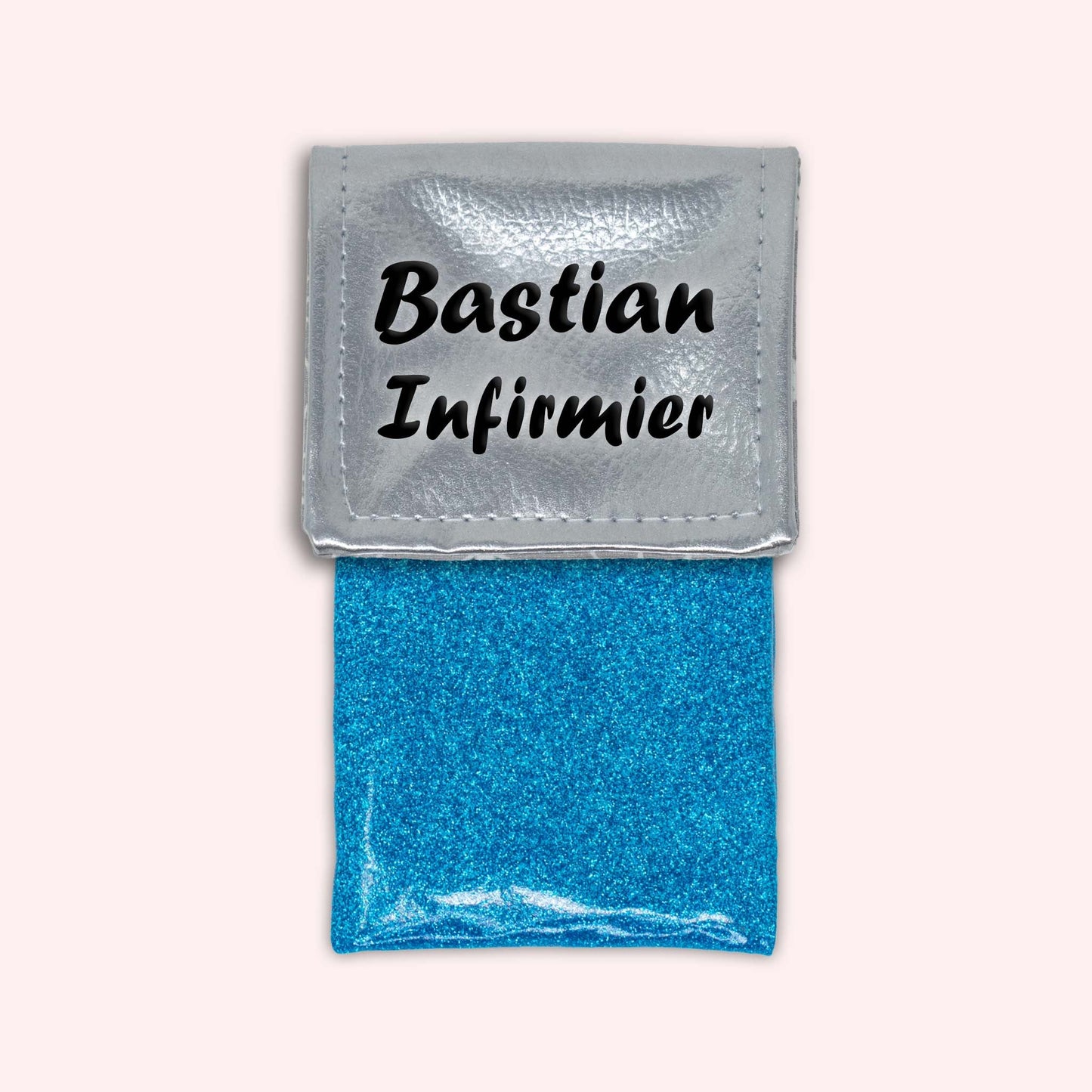 Pochette aimantée Argent métallisé