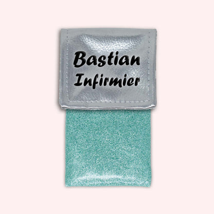 Pochette aimantée Argent métallisé